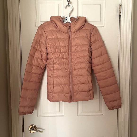 Pink puffer coat - Picture 1 of 3